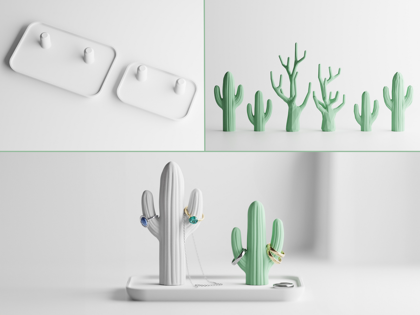 Jewelry Cactus Stand